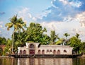 House boat in backwaters Royalty Free Stock Photo