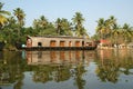 House boat in the Kerala (India) Royalty Free Stock Photo