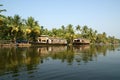 House boat in the Kerala (India) Backwaters Royalty Free Stock Photo