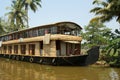 House boat in the Kerala (India) Backwaters Royalty Free Stock Photo