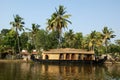 House boat in the Kerala (India) Backwaters Royalty Free Stock Photo