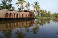 House boat in the Kerala (India) Backwaters Royalty Free Stock Photo