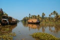 House boat in the Kerala (India) Backwaters Royalty Free Stock Photo