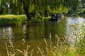 House boat on the river. Guildford. Surrey.