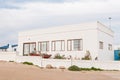 House with a boat used as planter in Hondeklipbaai