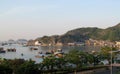 House boats in Ha Long Bay near Cat Ba island, Vietnam Royalty Free Stock Photo