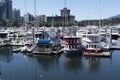 House boats in Coal Harbour 2020