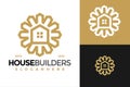 House Builders Logo design vector symbol icon illustration Royalty Free Stock Photo