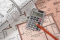 House building plan Royalty Free Stock Photo