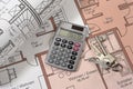 House building plan Royalty Free Stock Photo