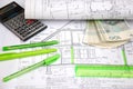 House building plan Royalty Free Stock Photo