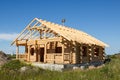 House built from logs