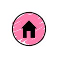 House button icon Royalty Free Stock Photo