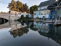 House canal fox creek Detroit doors artsy cute Royalty Free Stock Photo