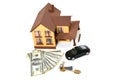 House, car, keys Royalty Free Stock Photo