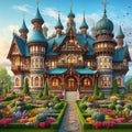 House of castle a garden beautiful my aesthetic can\'t so amazing and flowers.