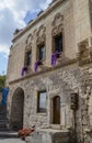 House and cave dwelling in the one of the most beautiful city in the Cappadocia region Uchisar, Turkey Royalty Free Stock Photo