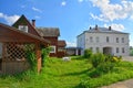 House and chambers with an arch of Voznesensky Orshin monastery in Tver region, Russia Royalty Free Stock Photo