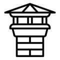 House chimney icon, outline style Royalty Free Stock Photo