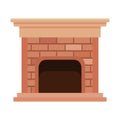 House chimney inside icon