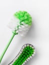 House chores scrubbing cleaning brushes Royalty Free Stock Photo