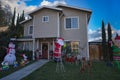 House with Christmas decorations in San Jose