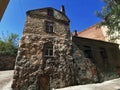 The house of a citizen, built of granite boulders, a fortress house built in the 16th century, the oldest residential building in
