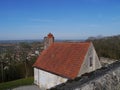 A house on the city wall of Langres in France