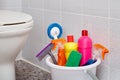 House cleaning products and tools