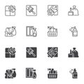 House cleaning service icon set Royalty Free Stock Photo