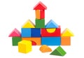 House constructed of blocks Royalty Free Stock Photo