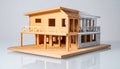House Construction Model - From Frame to Finish Royalty Free Stock Photo