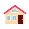 House, cottage, townhouse icon. simple vector clip art Royalty Free Stock Photo