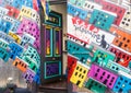 House covered under colorful graffiti, representing the colorful