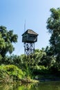 House in Danube Delta for birds observation Royalty Free Stock Photo