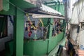 A house decorated for Christmas in Rocinha in Rio, de Janerio, Brazil