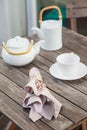 House decoration detail table tea set