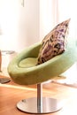 House decoration details green sofa