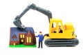 House demolition Royalty Free Stock Photo