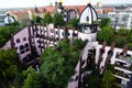Hundertwasser`s Green Citadel of Magdeburg Royalty Free Stock Photo