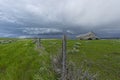 House destroyed by thunder storm