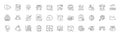 House dimension, Internet and Qr code line icons. For web app, printing. Line icons. Vector