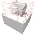 House with dimensions diagram