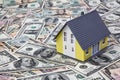House on dollar bills Royalty Free Stock Photo