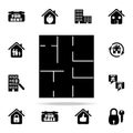 house drawing icon. Real estate icons universal set for web and mobile Royalty Free Stock Photo