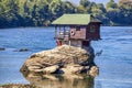 House on Drina in Bajina Basta Royalty Free Stock Photo