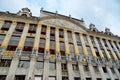 Old buildings on Grand Place square in the city of Brussels, Belgium Royalty Free Stock Photo