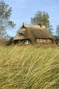 House in the dunes Royalty Free Stock Photo