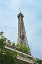 House and the Eiffel Tower in Paris