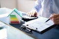 House Energy Audit. Efficient Consumption Invoice Royalty Free Stock Photo